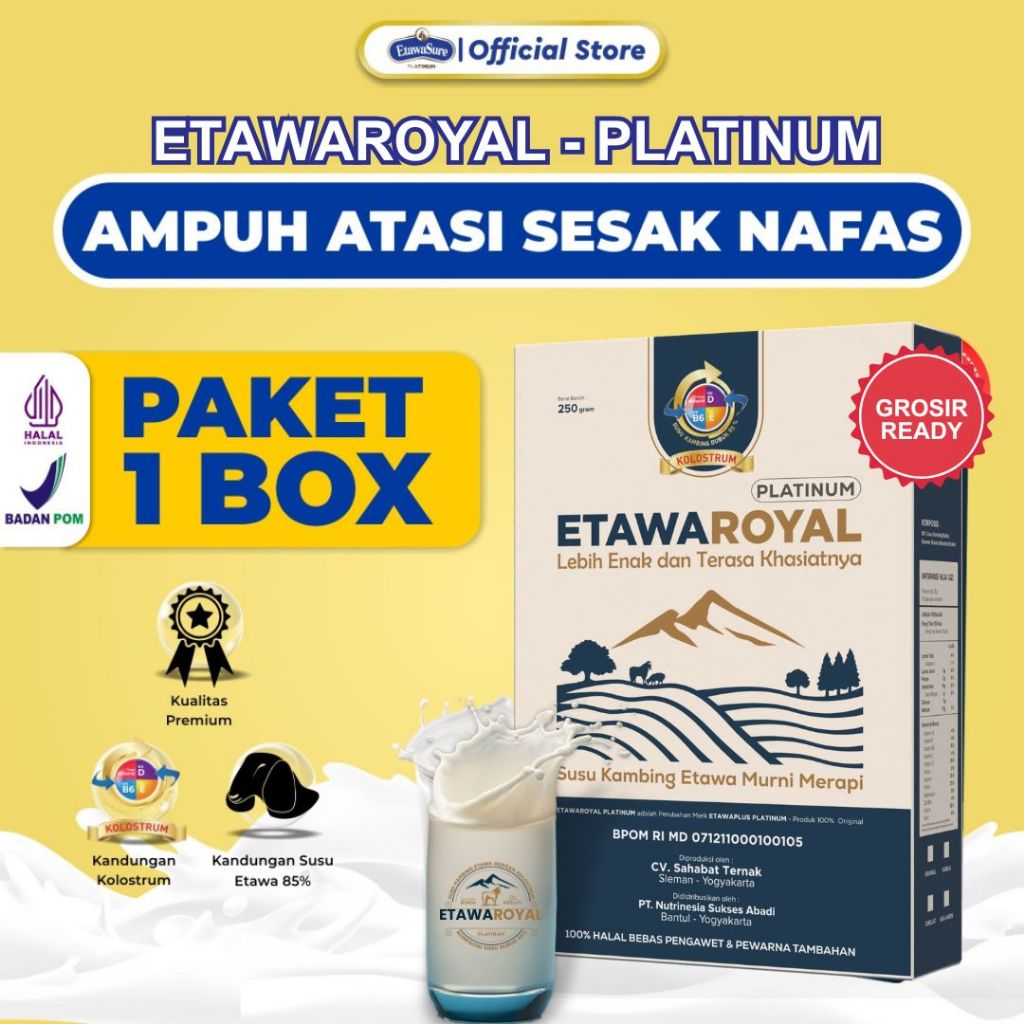 Etawaroyal Perubahan merk Etawaplus Platinum Asli – Susu Kambing Etawa Tingkatkan