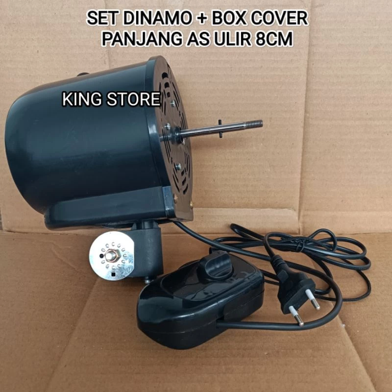 FULLSET DINAMO MESIN + BOX COVER KIPAS ANGIN BESI 18 INCH 3 IN 1