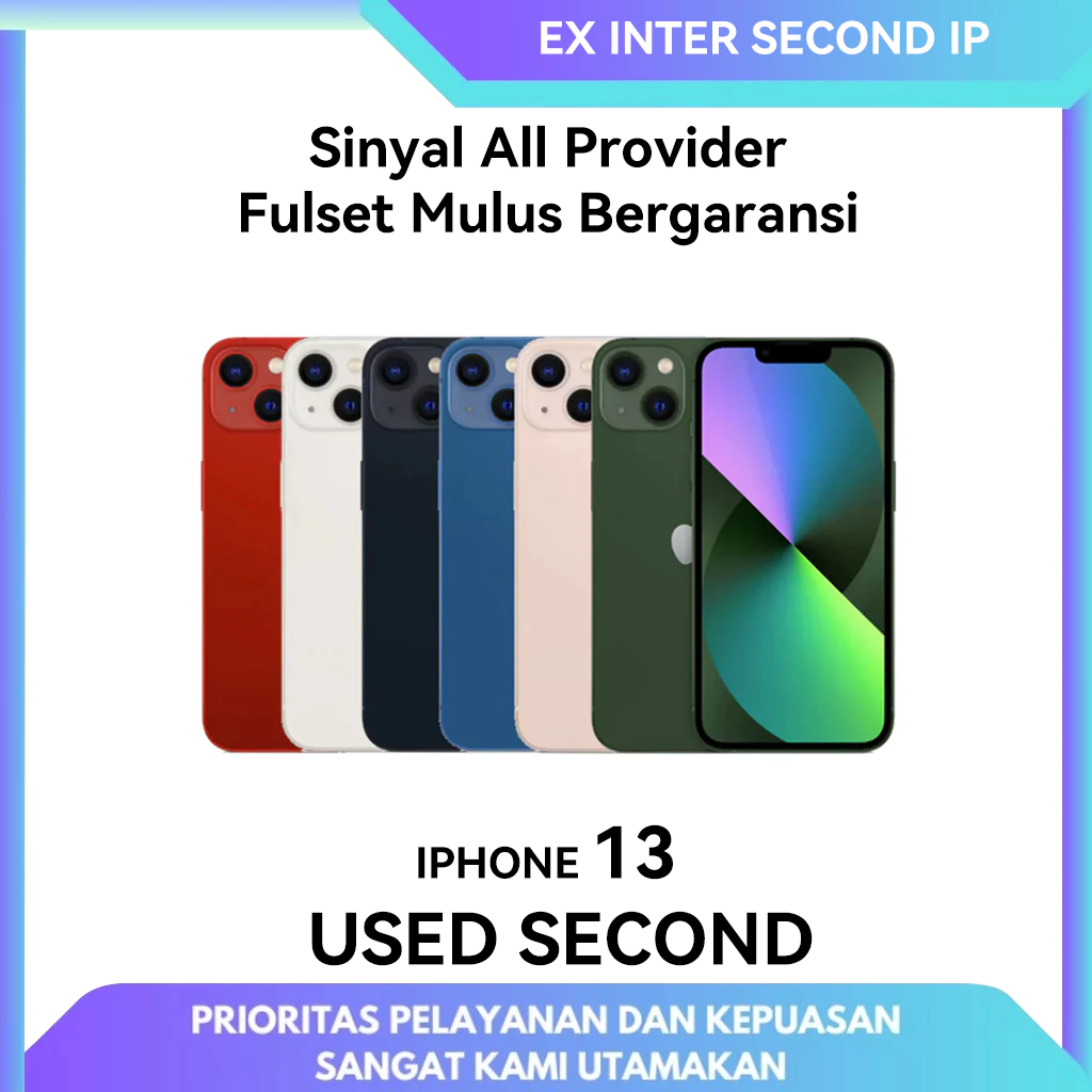 IPHONE 13 Second Normal - IPHONE 13 Mini Second inter 128GB 256GB Second Bekas GZ Toko
