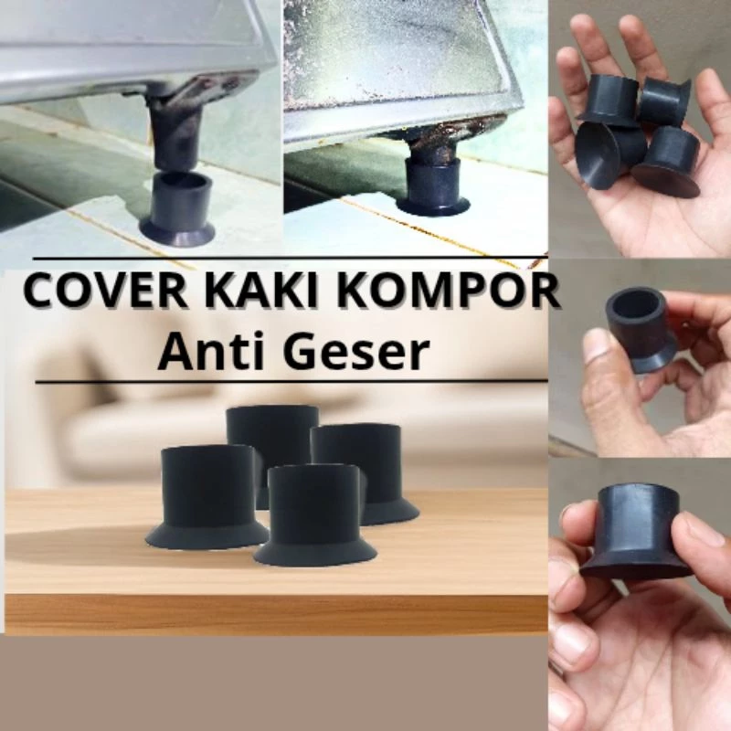 kaki karet kompor gas universal anti geser/4pcs , Cover kaki kompor