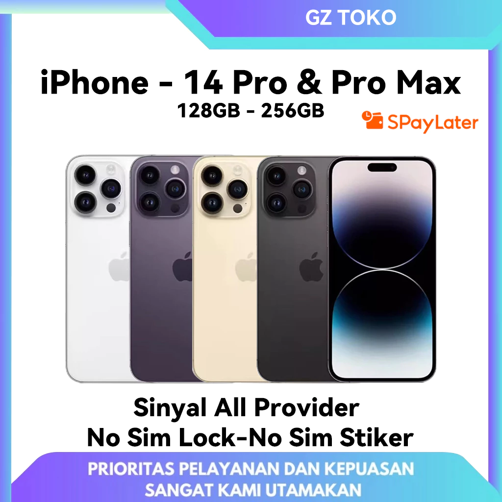 iPhone 14 Pro/iPhone 14 Pro Max Second Bekas ORIGINAL 100% Seken Apple | MULUS NORMAL FULLSET Kondisi Perfect