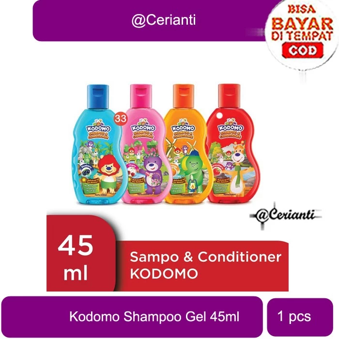 KODOMO Shampoo & Conditioner Gel 45ml 100ml 200ml - Shampoo Sampo Anak | Harum Buah-Buahan_Cerianti