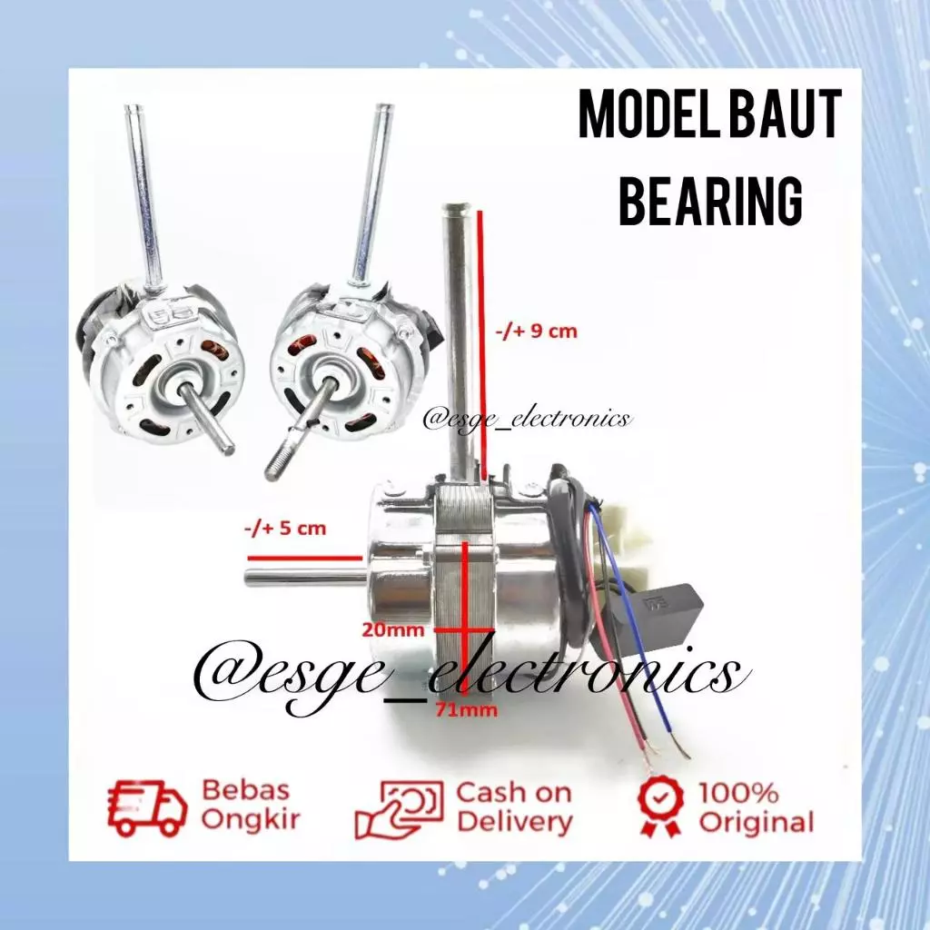 DINAMO KIPAS ANGIN BEARING 18 INCH BEARING MESIN MOTOR KIPAS BEARING ADVANCE TDS MOTOR KIPAS BEARING