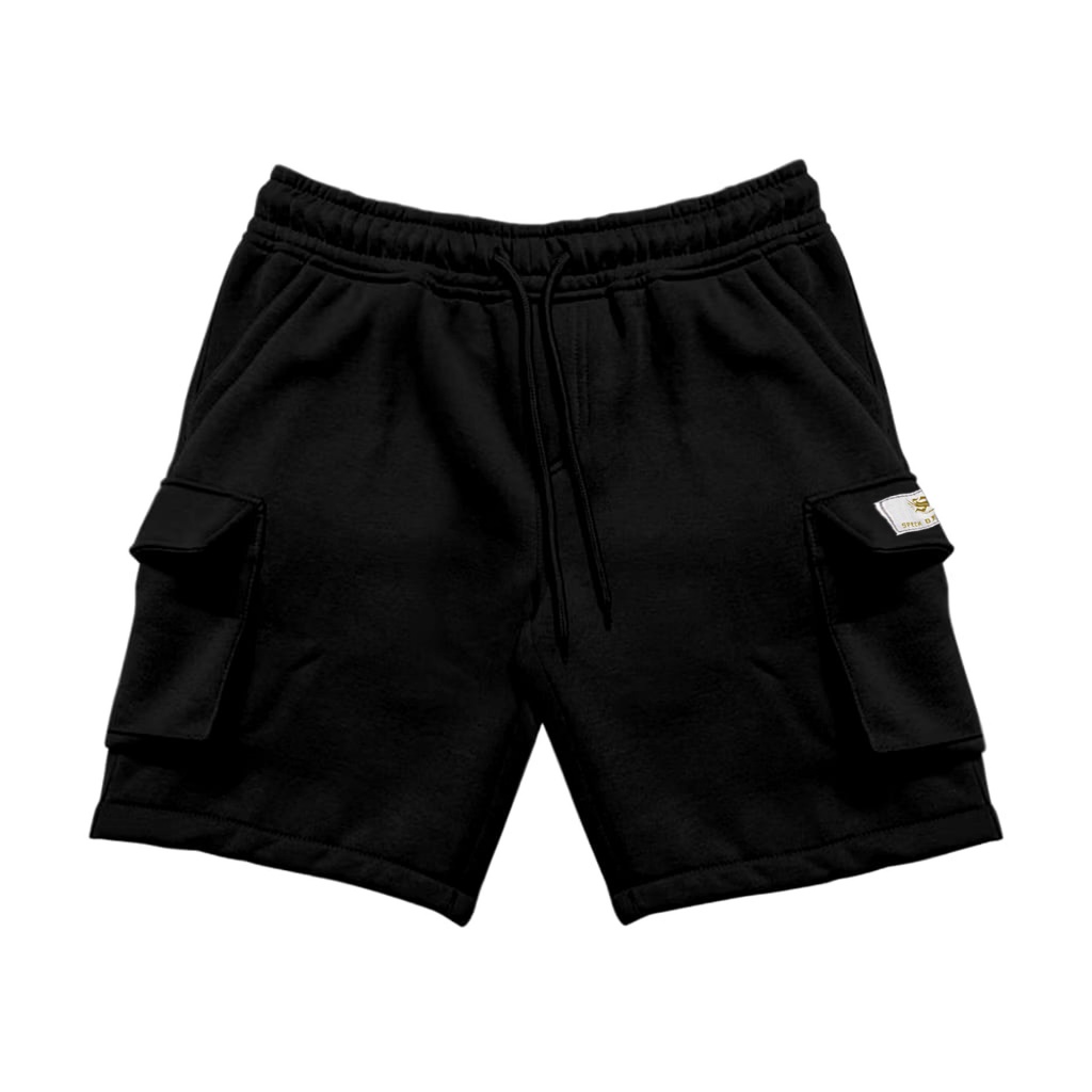 SPECK OF GOLD - Cargo Fleece Polos Short Pants Street Style Unisex