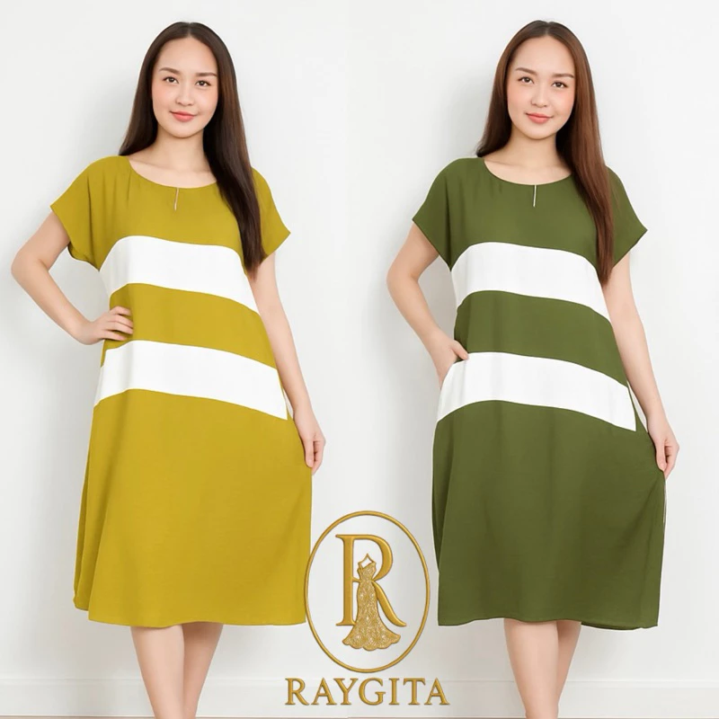 Daster Jumbo Crinkle Wanita – Adem, Longgar, Busui Friendly, Baju Hamil Kekinian, LD120 PB110