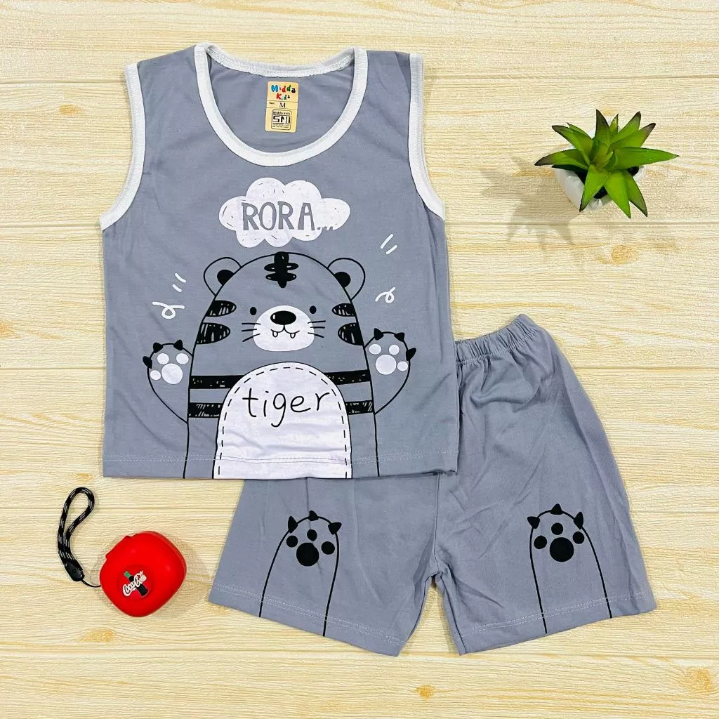 Setelan Singlet Anak Bayi Baju Bayi Anak Usia 0-2 Tahun Cyandclothing