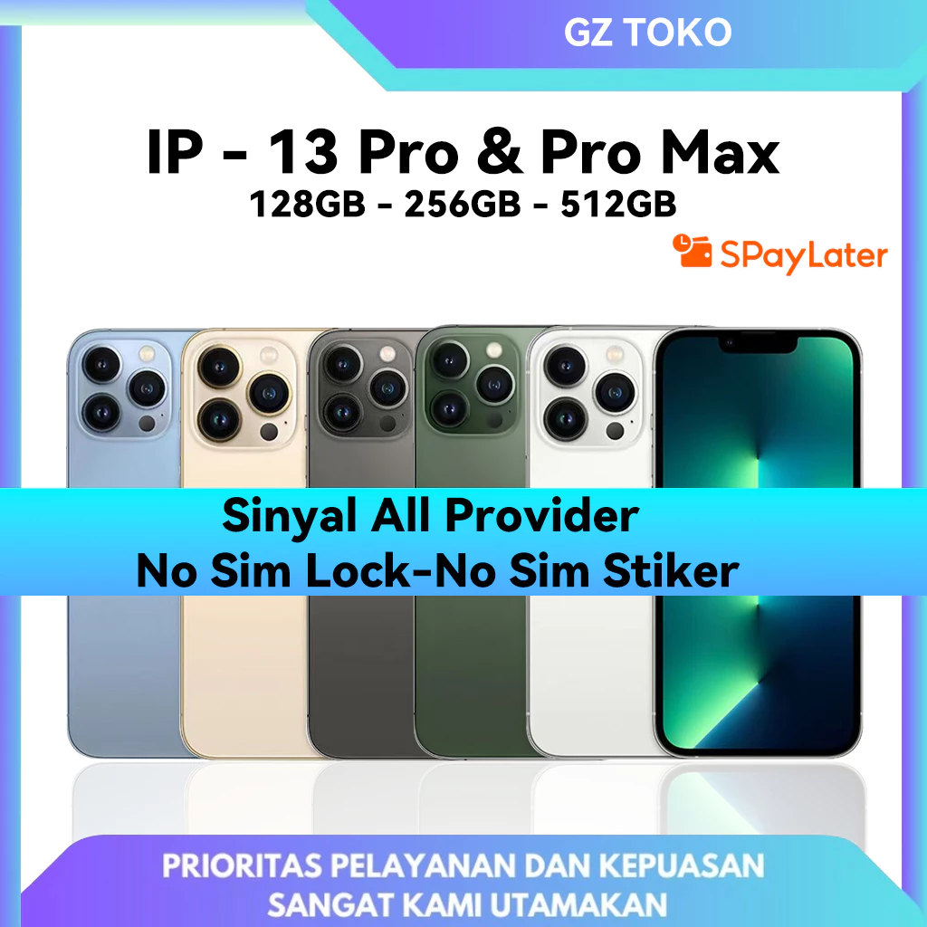 IP 13 PRO/IP 13 PRO MAX 128GB 256GB 512GB Second BEKAS ORIGINAL 100% Seken | MULUS FULLSET