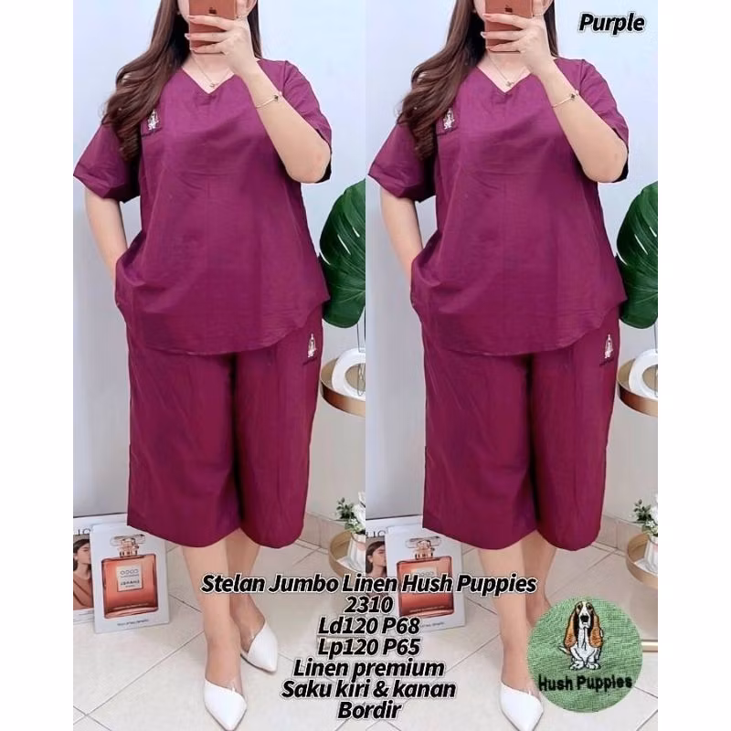 Stelan Jumbo Linen Hush Puppies 2310  Detail di pict