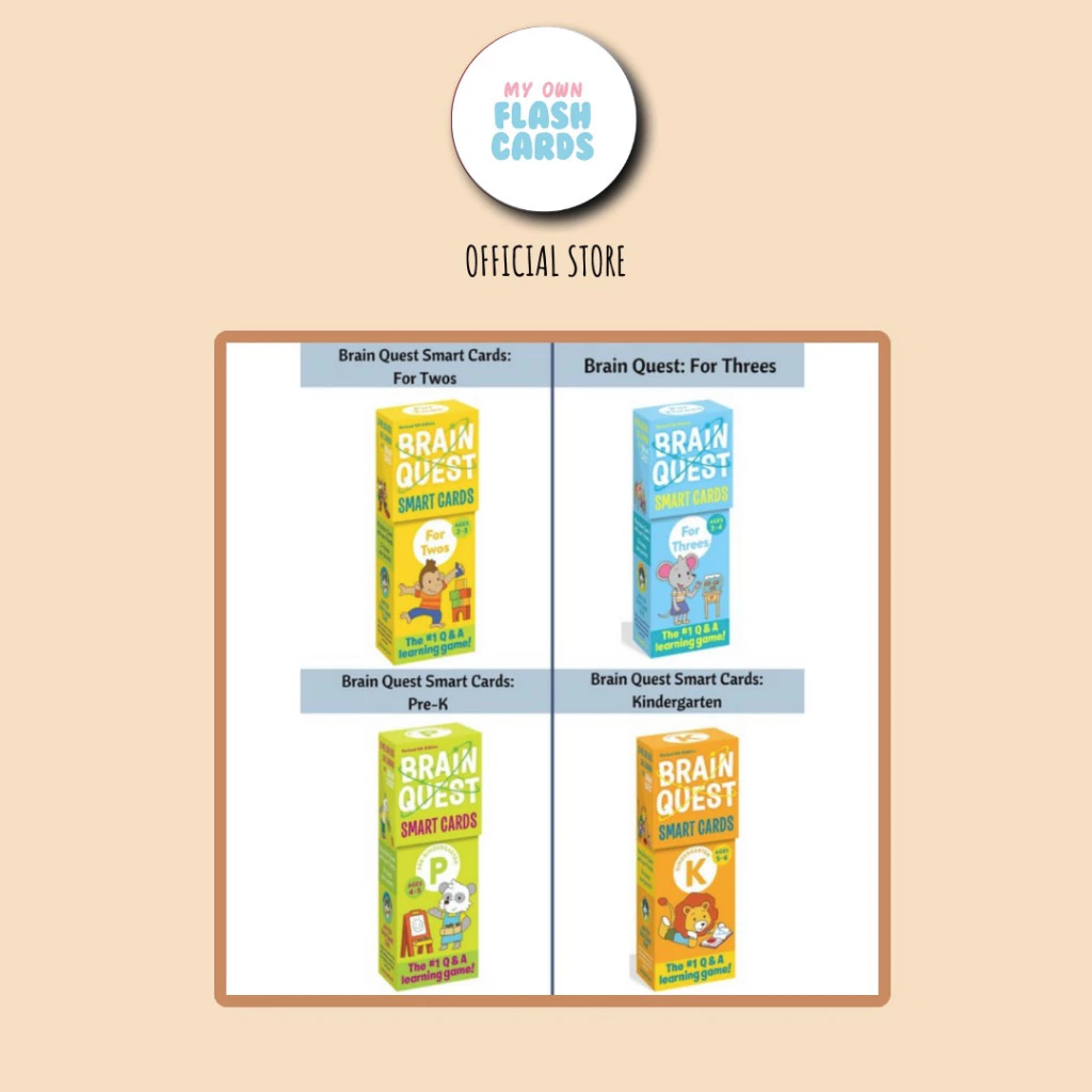 [NEW EDITION] SATUAN Brain Quest - Each Set (Age 2-3, ages 3-4, age 4-5 and age 5-6) Revised 5Th Edi