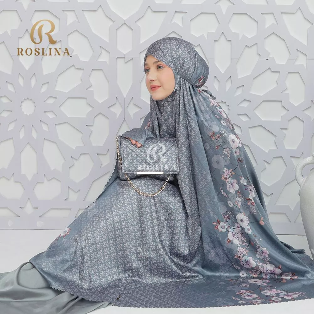 ALLUNA - Mukena Dewasa 2in1 Premium Santorini Jacquard Kalisha Series