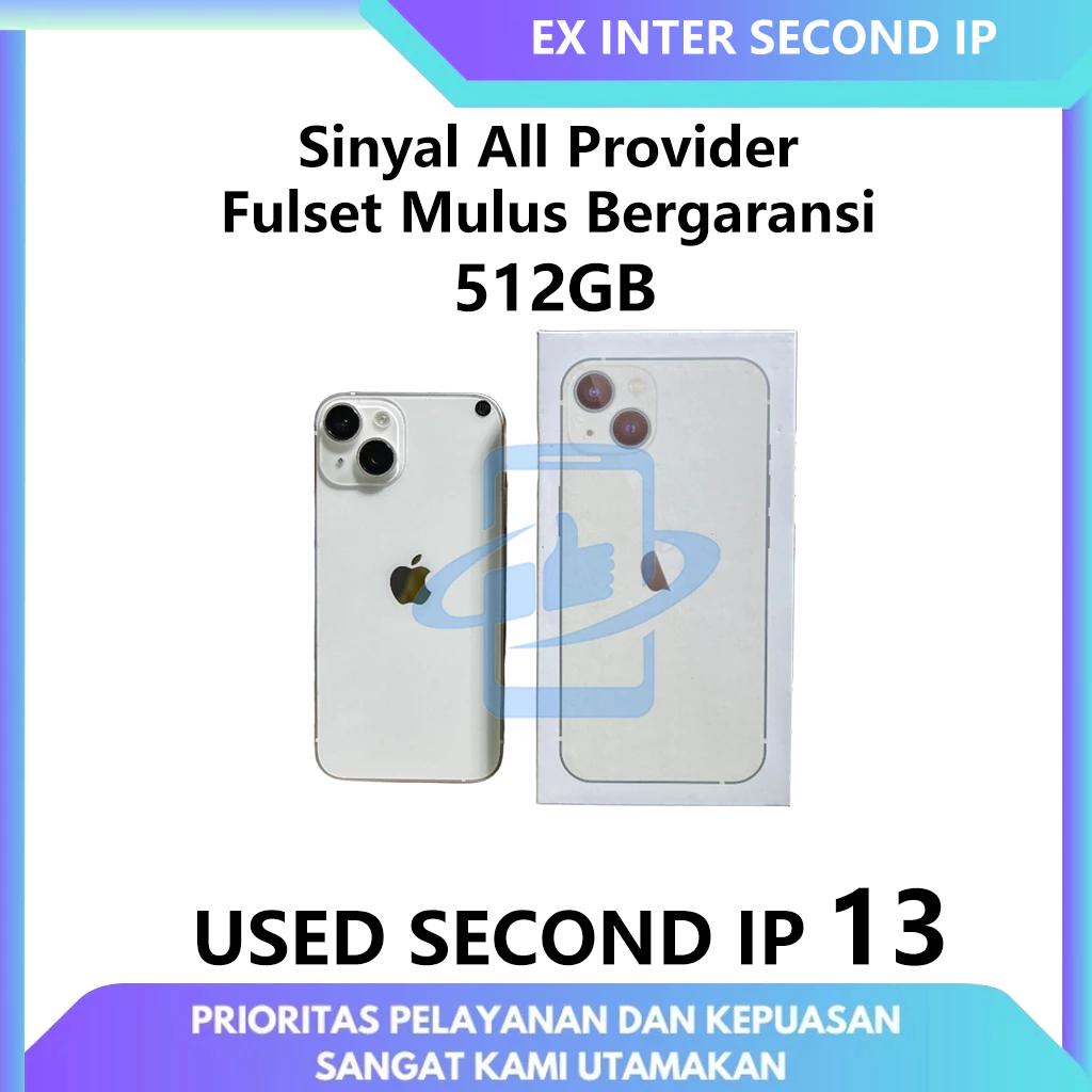 iPhone 13 512GB Second Mulus 100% Original Fullset