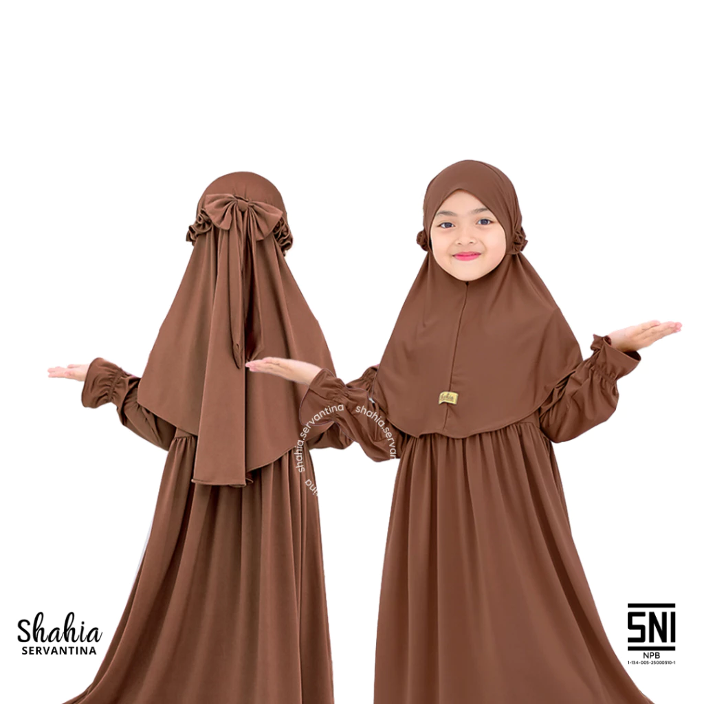 Shahia Servantina - [SATU SET JILBAB] Yara Dress Gamis Anak Perempuan