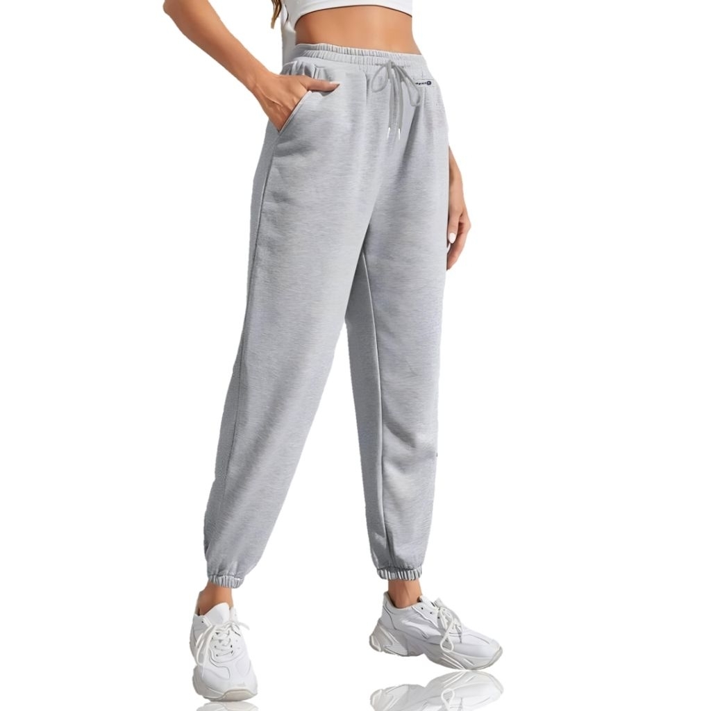 Blackgroud - Celana Joger Panjang Sweatpants Wanita Dewasa Olahraga Jogging