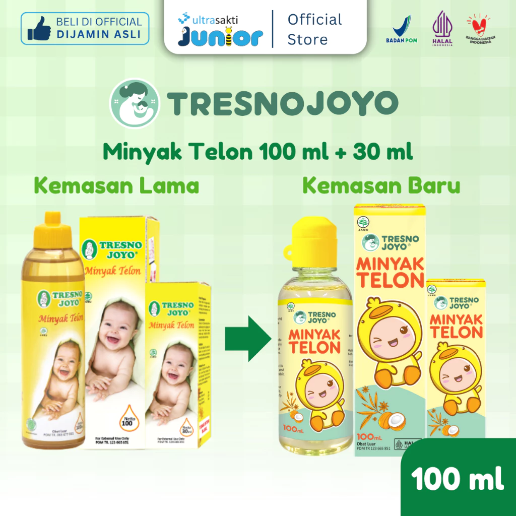 TRESNO JOYO Minyak Telon - 100ml Bonus 30ml