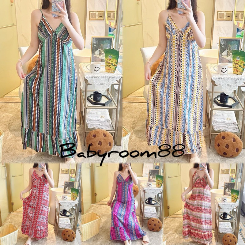 [BABYROOM88]  BAYLES GAUN TIDUR SUSPENDER BUNGA SUTRA KATUN UKURAN BESAR RAMPING BERMOTIF MEWAH UNTU