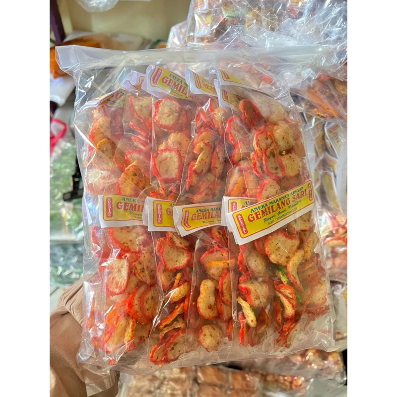 SEBLAK KENCUR PAKAN 1000 isi 12pcs[ gemilang sari snack]