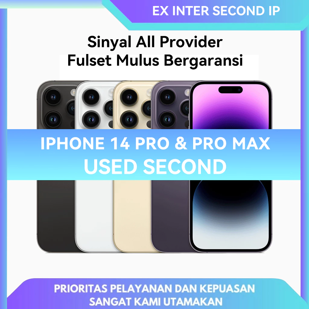 iPhone 14 Pro Max / iPhone 14 Pro Inter Promax Normal 128GB 256GB Second Bekas