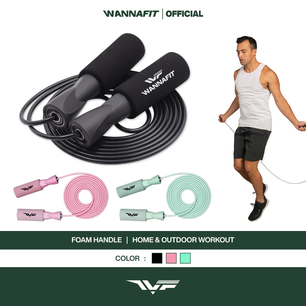 WANNAFIT Skipping Fitcoach | Lompat Tali | Alat Olahraga Rumah