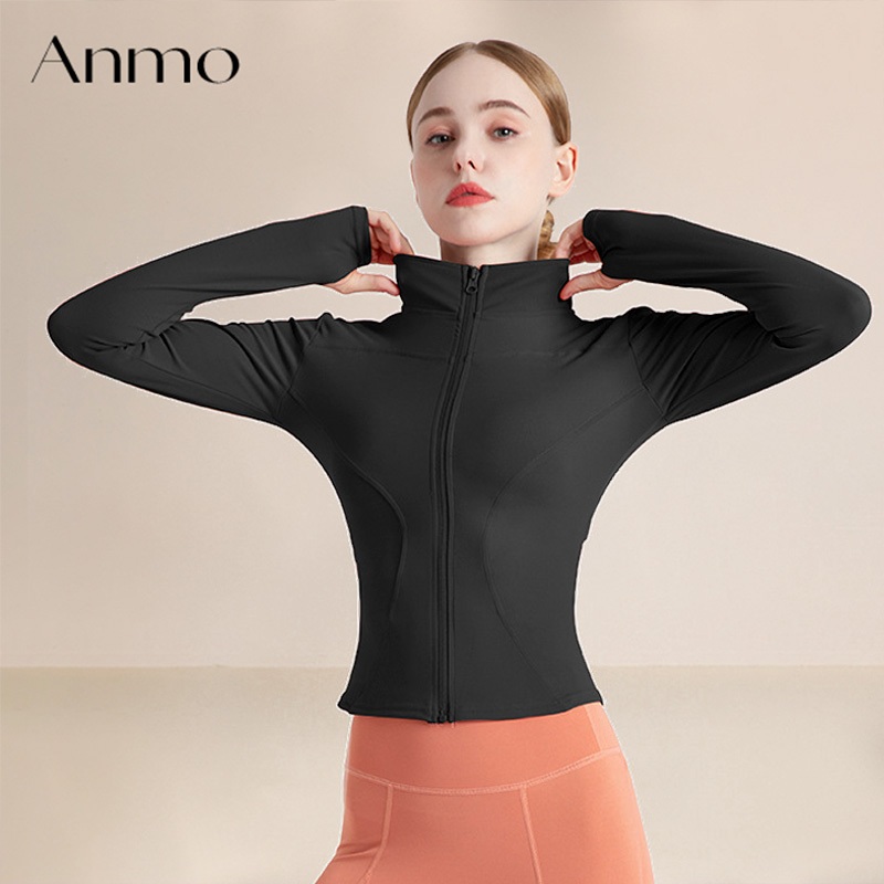 ANMO-Atasan wanita untuk gym yoga olahraga senam dan bulu tangkis