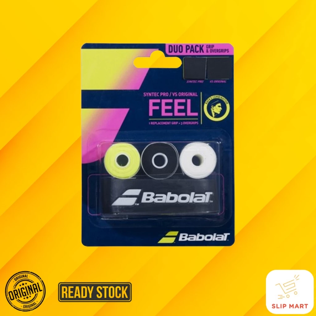 Pack De 2 Sur-grips Babolat Syntec Pro X1 + VS Orig – Adhérence, Confort, Absorption D'humidité