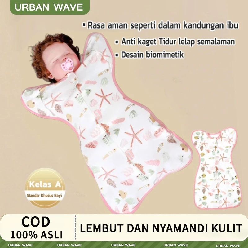 Sleepsack Bayi tidur bayi 100% Katun Sleep Sack Bayi Selimut Bayi Terbuka  Matras & Sprei Kantong Tidur Bayi Bedong Instan