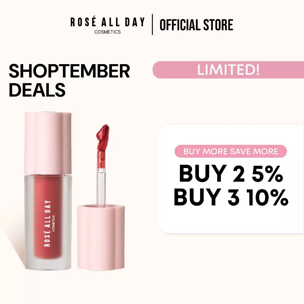 Rosé All Day Lip Mousse Records | Lip Cream Matte Ringan, Transferproof, Hasil Matte dan Tidak Lengk