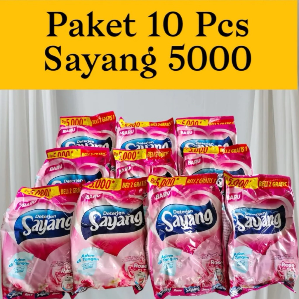 SABUN SAYANG  | PAKET HEMAT ISI 10pcs | Detergen Sayang Bubuk Powder 220gr