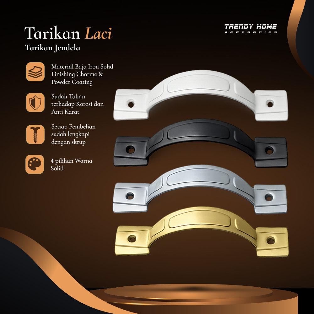 Handle Laci Tarikan Lemari Tarikan Jendela Handlat Model Minimalis Elegan Awet dan Tahan