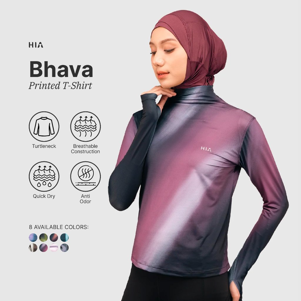 HIA Everywear Bhava Printed Long Sleeve New Color Regular Fit Hecktive Fabric Baju