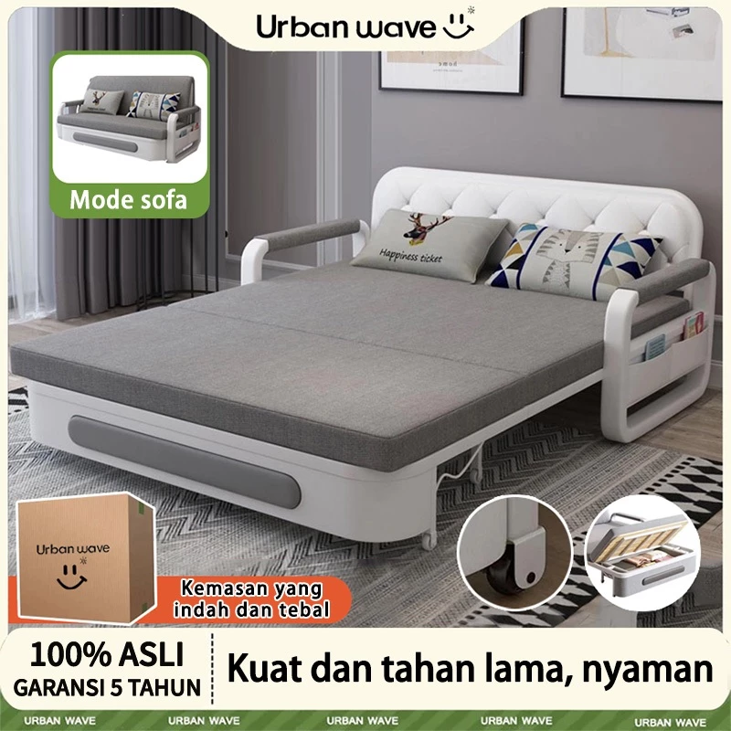 Urban wave Sofa Bed Multifungsi Modern Nyaman untuk Tidur Sofa Bed Dengan fungsi penyimpanan Sofa Tidur Sofa
