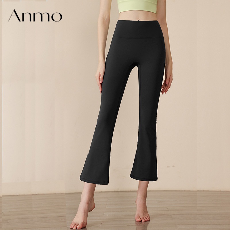 ANMO-Celana olahraga wanita high-waist nyaman celana ketat yoga(legging) pakaian olahraga