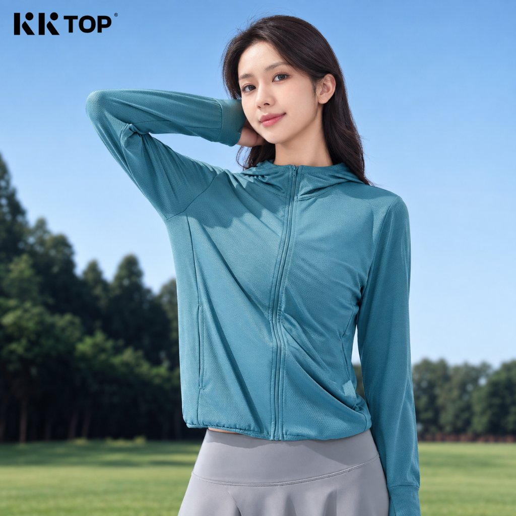 KKTOP - Jaket Hoodie Olahraga Pria Wanita | Jumper Polos Cepat Kering Breathable Jumbo