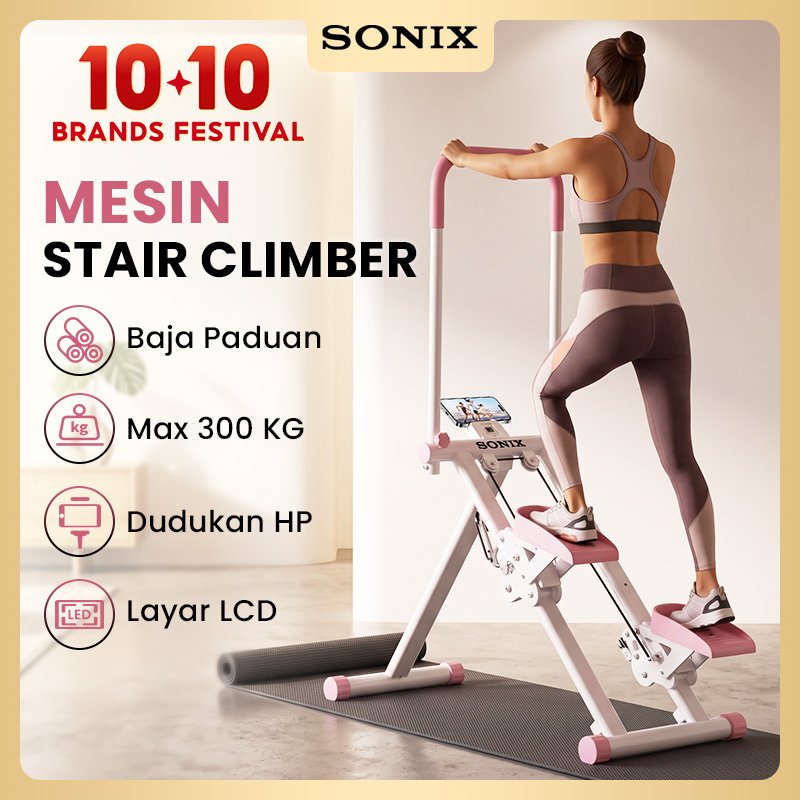 Sonix Mesin Panjat Stepper Tangga STP03 Mesin Tangga Lipat Silent Stair Climber Home