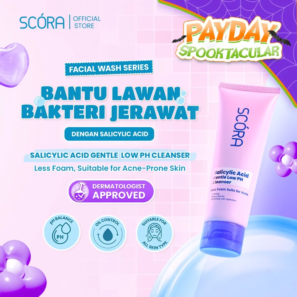 [Hero] SCORA Salicylic Acid Gentle Low pH Cleanser Sabun Cuci Muka Oily Acne Prone Skin