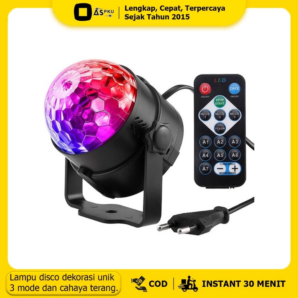 HA Lampu Disko RGB + Remote