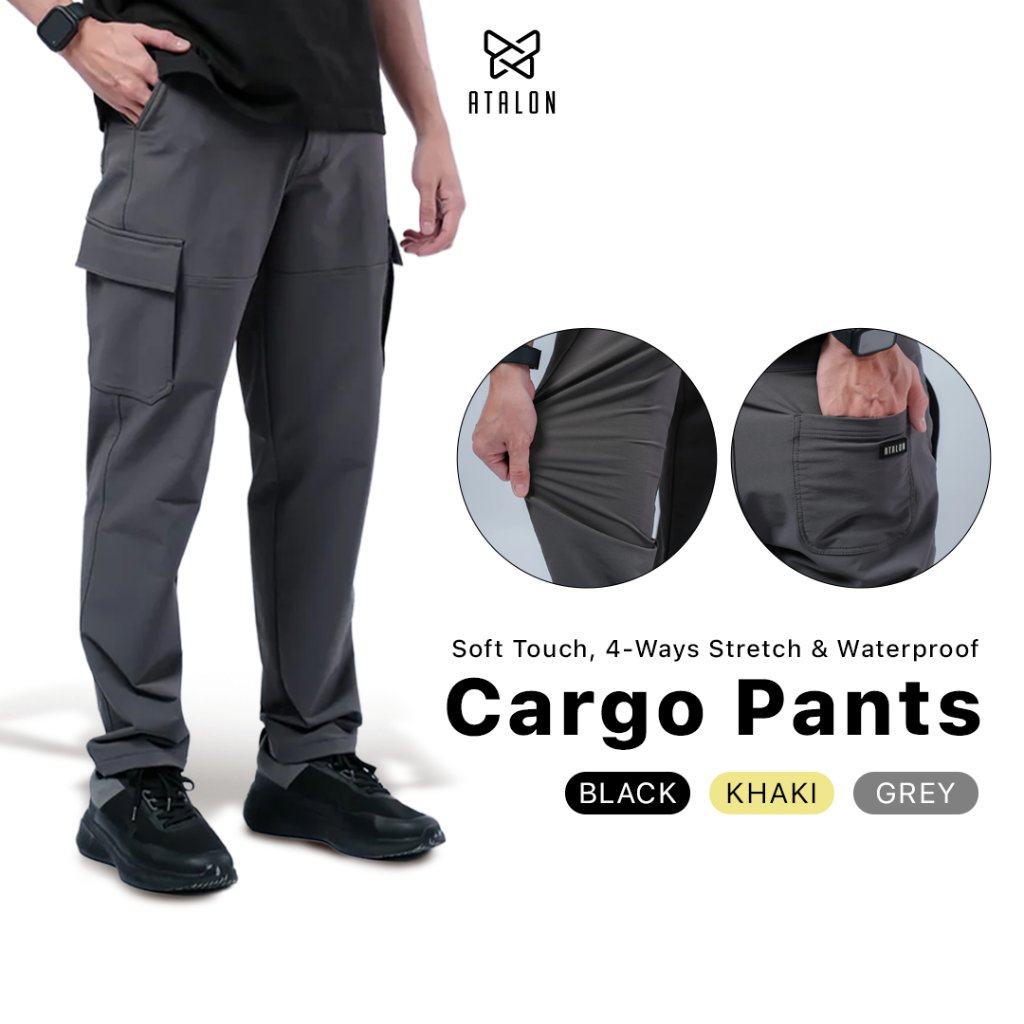 Atalon Utility Long Cargo Pants - Celana Panjang Cargo, Celana Cargo, Cargo Pants