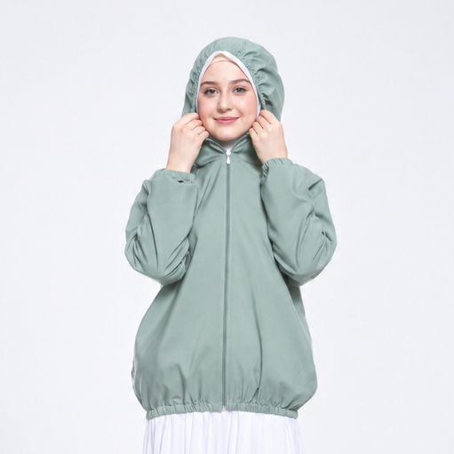 EINFACH - Jaket Parasut Olahraga Anti UV Wanita Baju Olahraga UPF50+ Breathable Outdoor