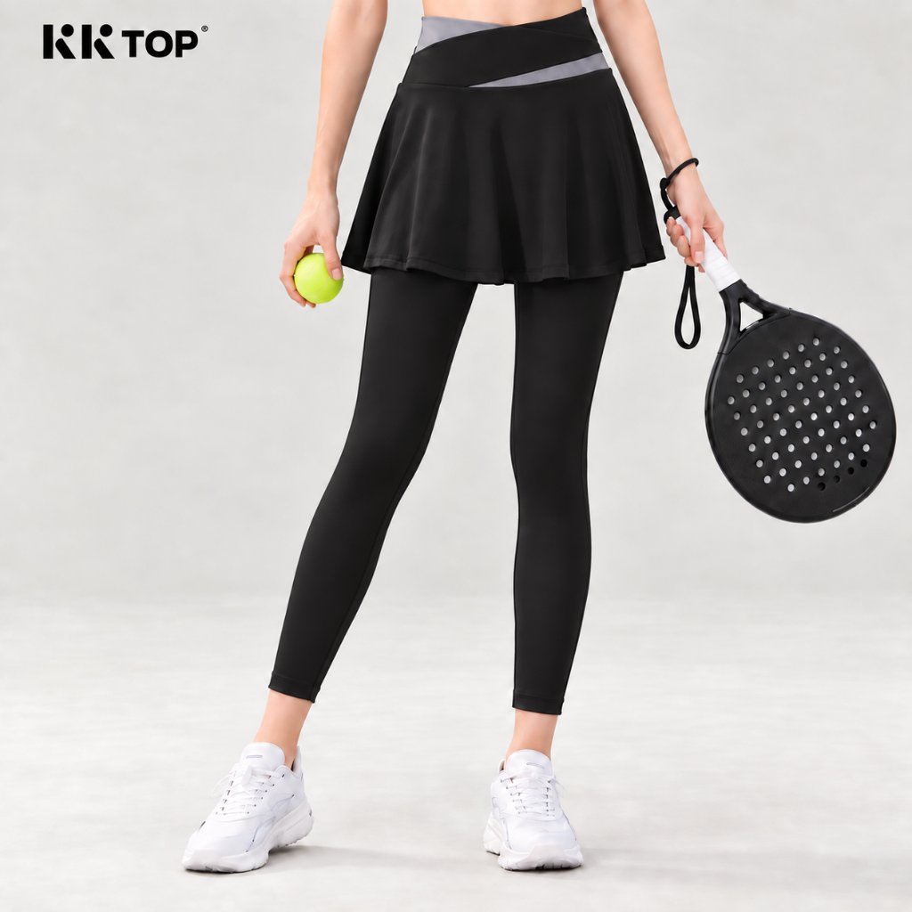 KKTOP - Celana Rok Wanita High Waist | Legging 2 Lapis untuk Yoga/Lari/Badminton (JYMK033)