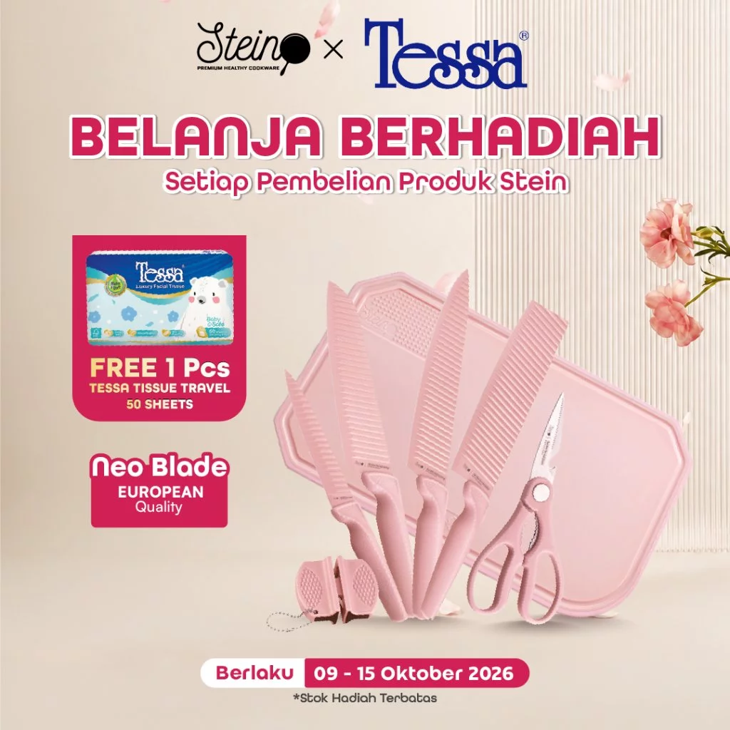 STEIN Neo Blade Pink 7in1 [Pisau Set + Talenan]