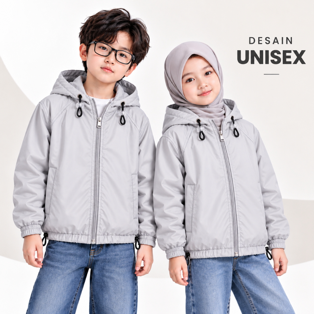 EINFACH - Jaket Parasut Harian Anak Unisex usia 2 - 14 tahun - Jacket Olahraga harian