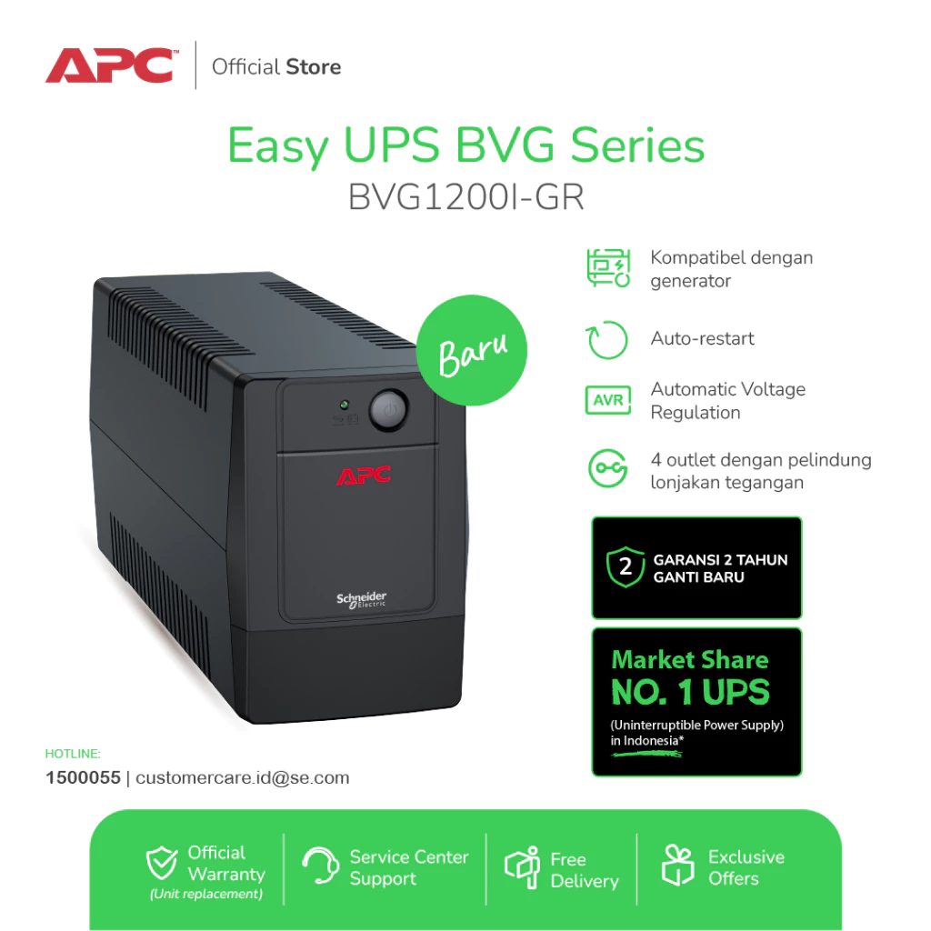 76. UPS APC BVG1200I-GR Easy 1200VA 650W
