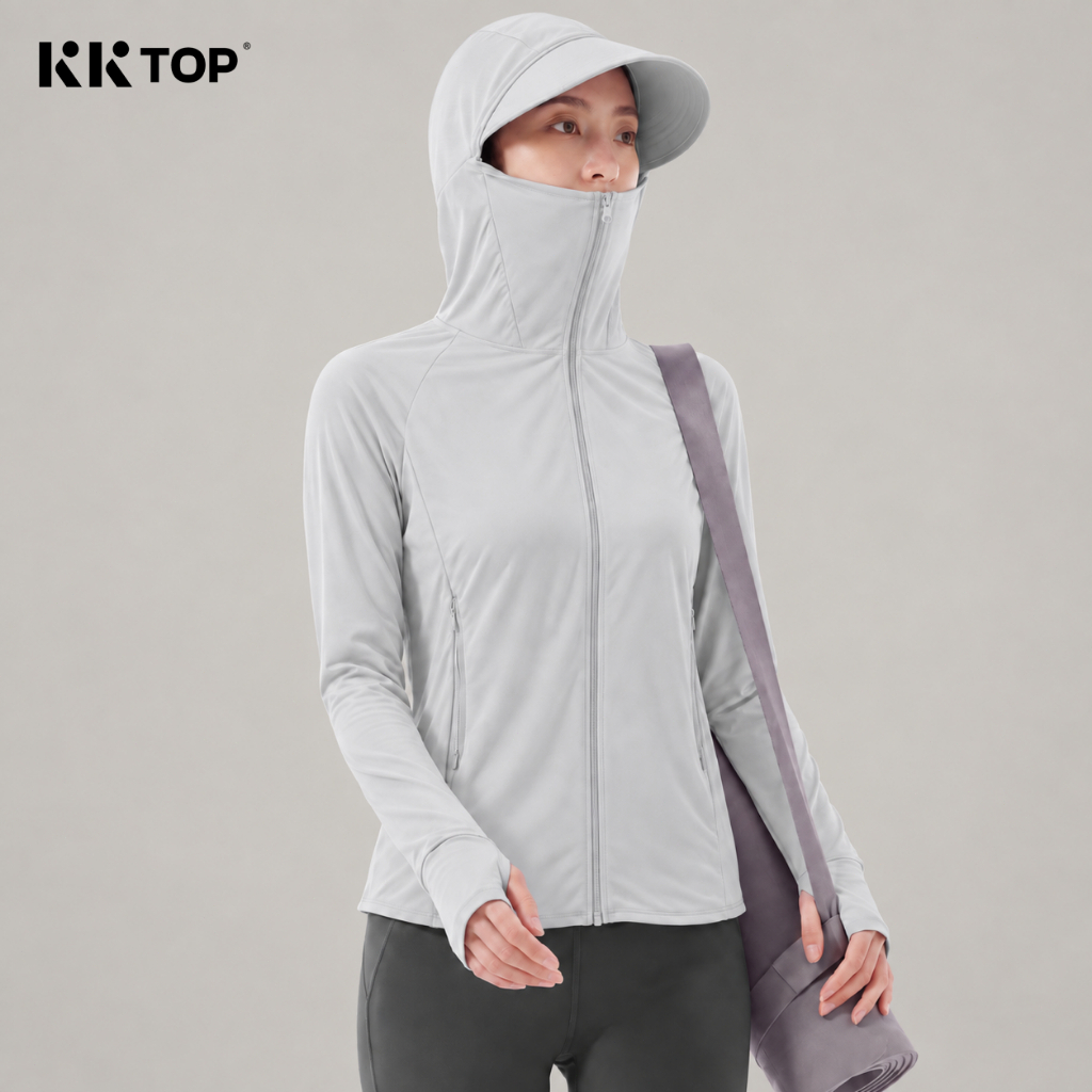 KKTOP - Jaket Anti UV Premium Jaket Olahraga Wanita UPF50+ (J006)