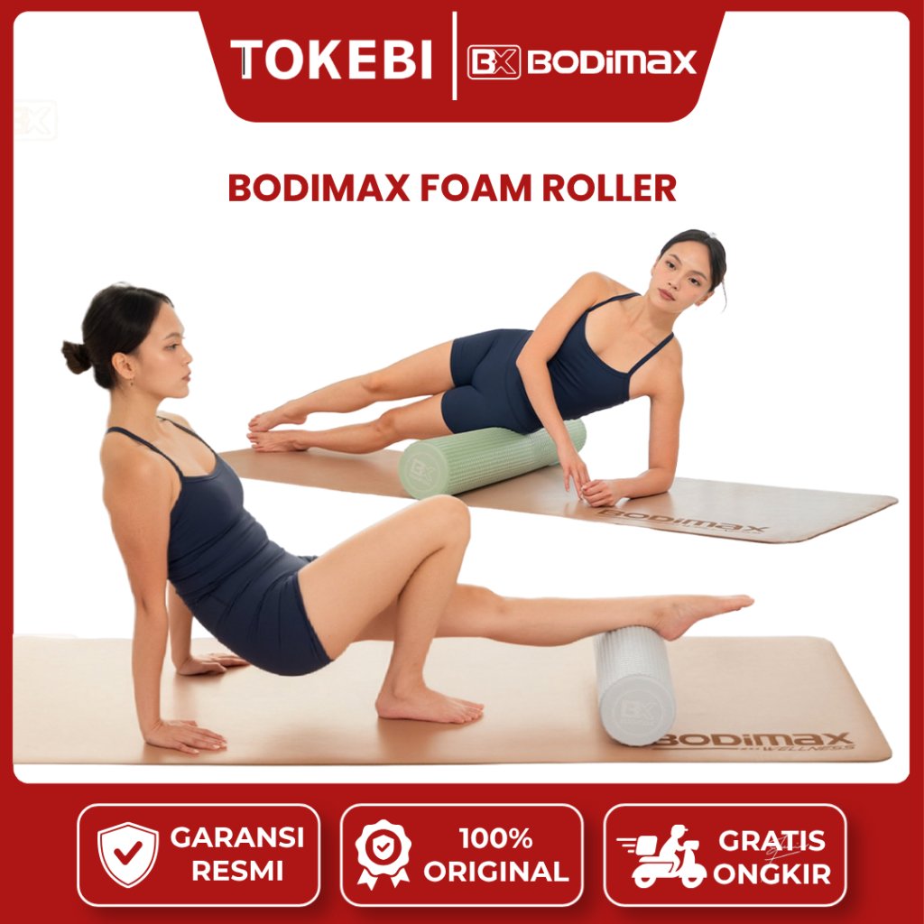 BODIMAX FOAM ROLLER / High Density EVA Foam / Half & Full Round / Pilih Warna & Ukuran