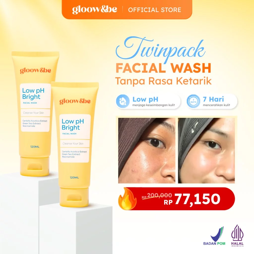 [BEST SELLER BELI 2 LEBIH HEMAT] Gloow&be Low PH Bright Facial Wash | Facial Wash | Sabun