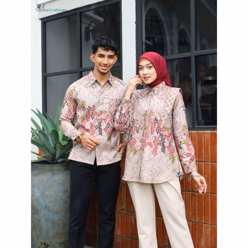 Atasan Batik Wanita Lengan Panjang Baju Batik Wanita Modern Blus Batik Wanita Couple Batik Raisa