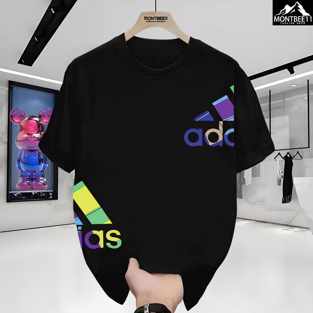 [COD ]Montbee11-Kaos Kebesaran Kelas Berat Kaos Fashion Trendy Katun Lembut Unisex