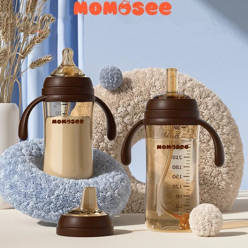 Momosee 3in1 Botol Susu Pp Nano Perak Wide Neck Anti Kolik Botol Susu BPA Free 240ml 300ml BB15