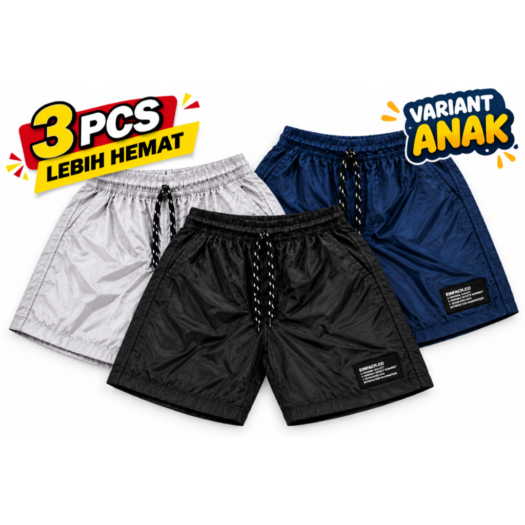EINFACH - Promo Bundling 3 Pcs Boardshort Despo Anak Dailywear celana pendek anak main