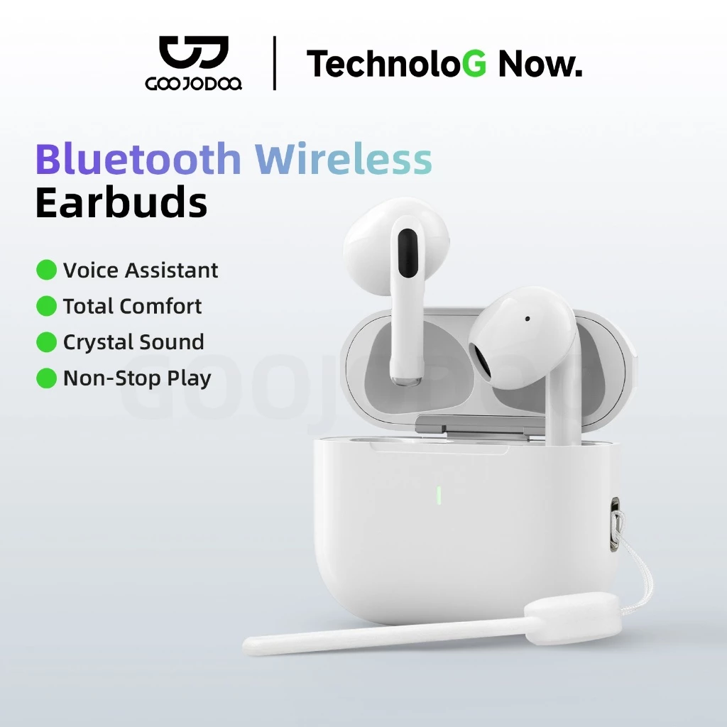 Goojodoq J201 Earphone Bluetooth TWS-A6 Pro Earphone Nirkabel Headset Bluetooth 5.3