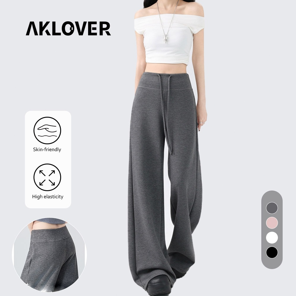 AKLOVER Celana Training Celana Olahraga Longgar Track Pants Celana Joger Wanita